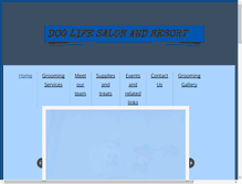 Tablet Screenshot of doglifesalonandresort.com